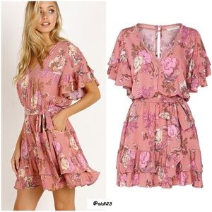 Spell & The Gypsy Rosa Play Dress Blush, sz XS
